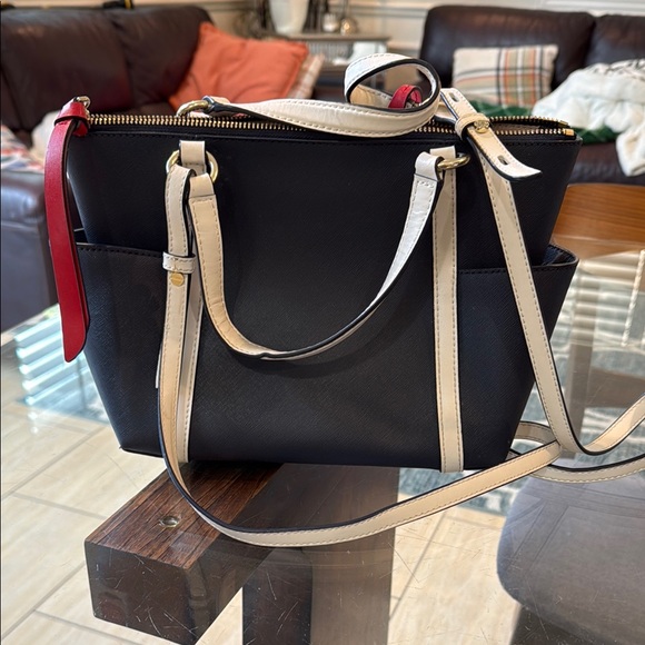 Michael Kors Satchel with Textured Leather and Gold Hardware - Picture 6 of 14